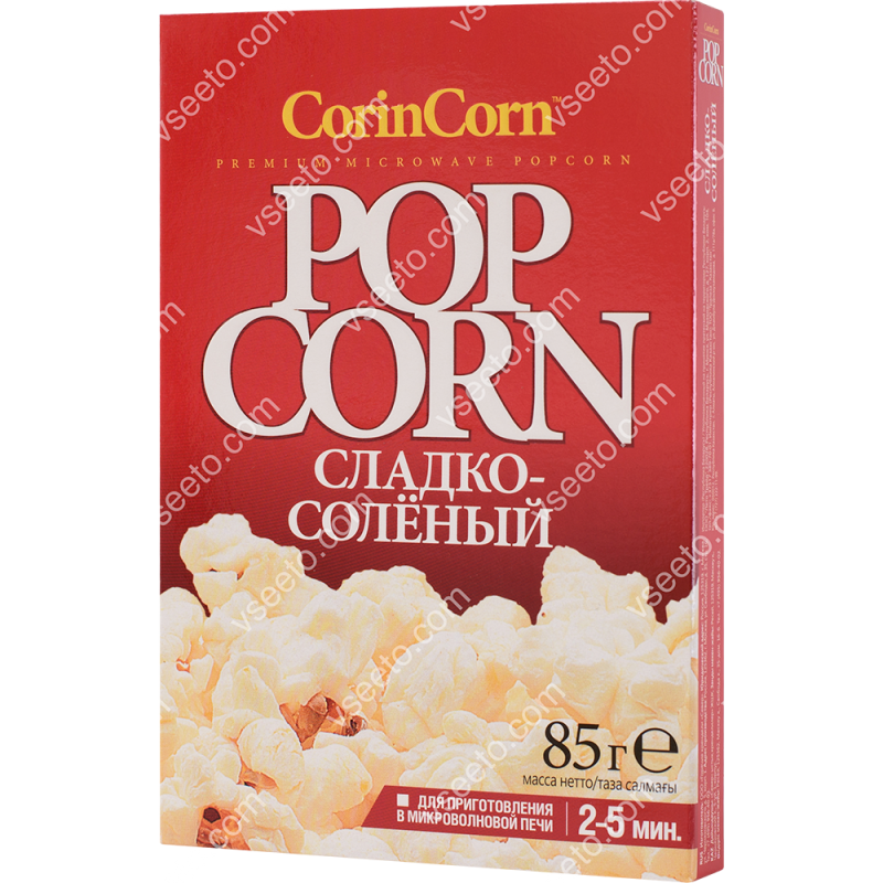 Сладко- Соленый попкорн "CorinCorn" 85гр./15шт./40шт./60шт. фото 1